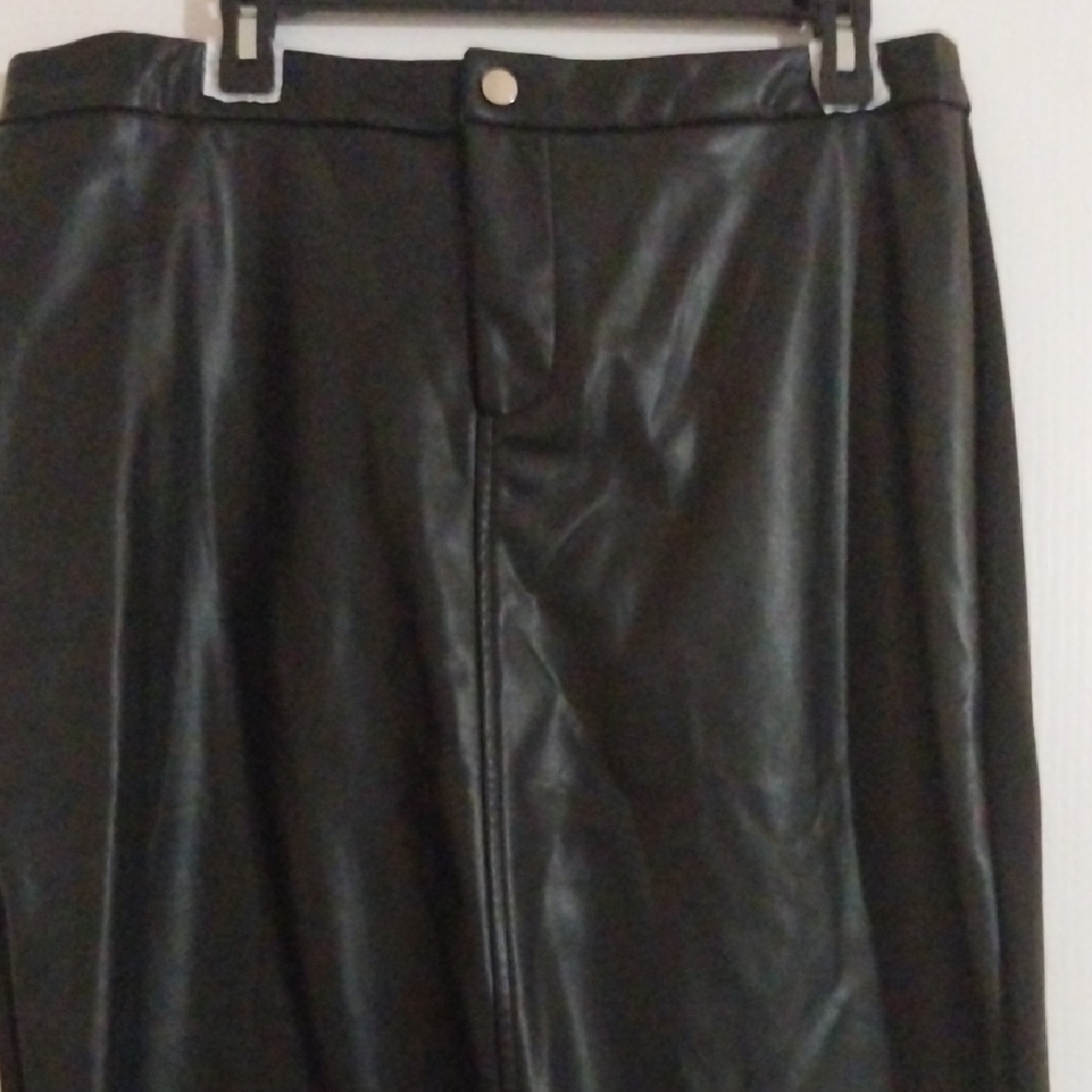 Ashley Stewart Black A-Line Skirt